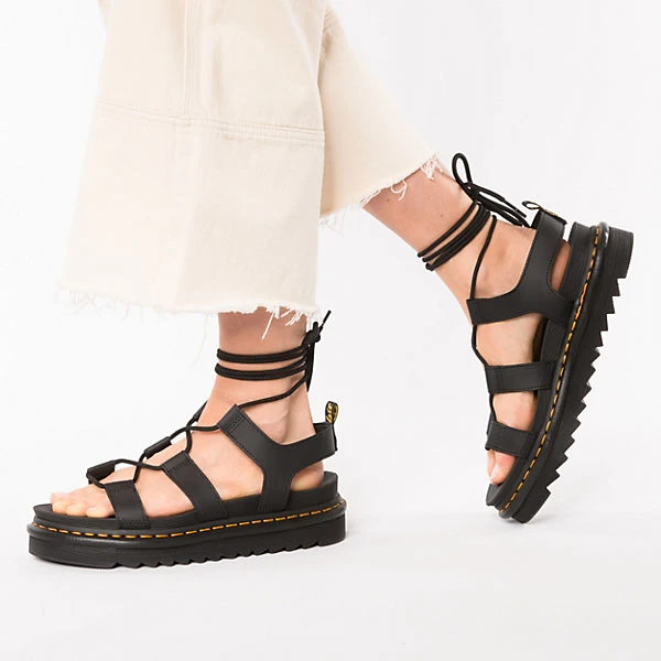 Dr. Martens Nartilla Black Hydro Leather Riemchensandalen - Schwarz – Bild 2