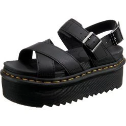 Dr. Martens Voss Ii Quad Plateau-Sandaletten - Schwarz