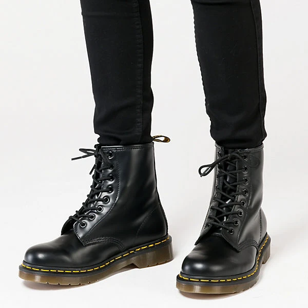 Dr. Martens 1460 Smooth Schnürstiefeletten - Schwarz – Bild 2