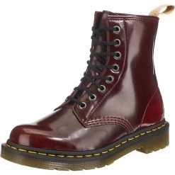 Dr. Martens Vegan 1460 8 Eye Schnürstiefeletten - Dunkelrot