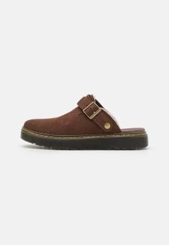 Dr. Martens CARLSON UNISEX - Pantolette Flach - Dark Brown