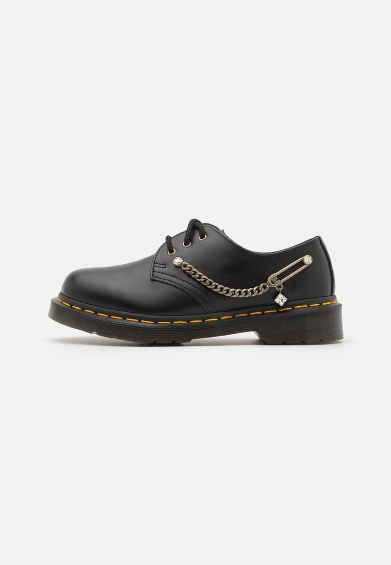 Dr. Martens 1461 SWAROVSKI UNISEX - Sportlicher Schnürer - Black Smooth