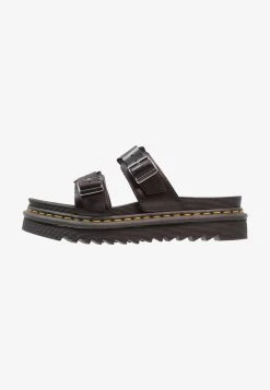 Dr. Martens MYLES SLIDE - Pantolette Flach - Black